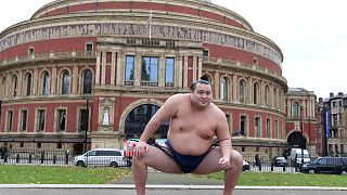 Les lutteurs de sumo apportent l'ancienne tradition japonaise à Londres
