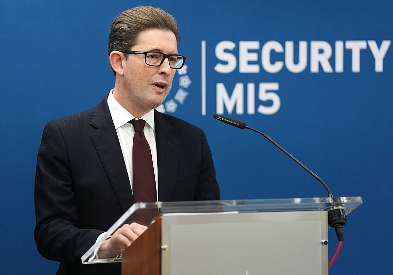 Director General of MI5 Ken McCallum delivers the annual Director General's Speech at Thames House in London, 16 October, 2025