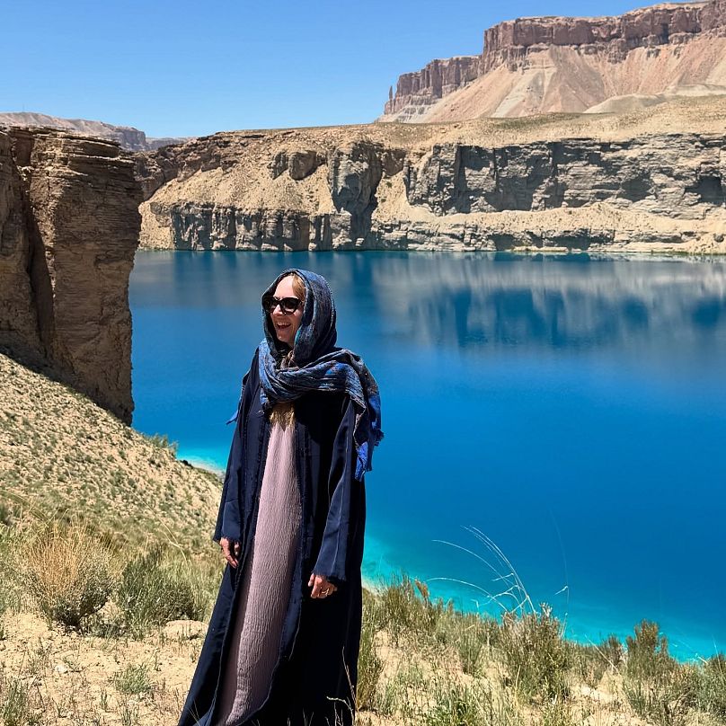 Stephens at Band-e-amir. 