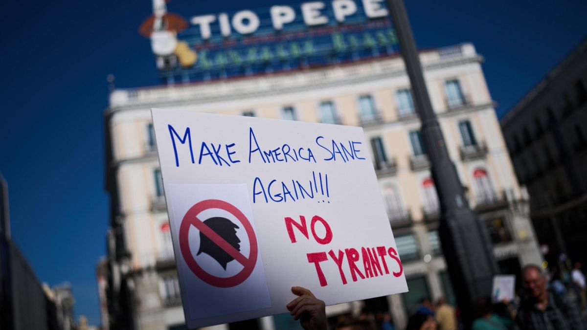 'No Kings' solidarity protests against Trump held across Europe