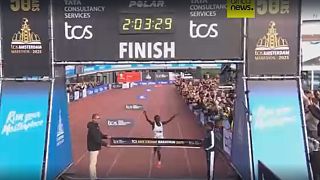 Le Kenyan Geofry Toroitich Kipchumba vainqueur du marathon d'Amsterdam