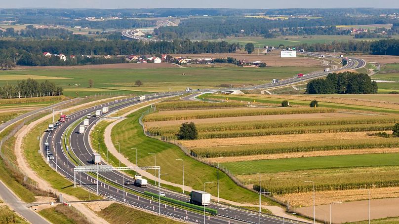 The Via Baltica road at Kolno