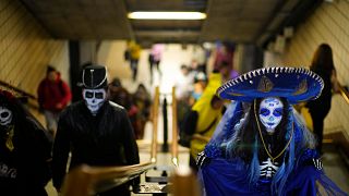 Thousands join Santiago’s annual Zombiewalk in a celebration of horror and art