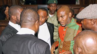 Separatist leader's trial sparks protests in Nigerian capital 