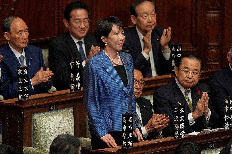 Los legisladores aplauden la elección de Sanae Takaichi como primera ministra de Japón - 21 de octubre de 2025