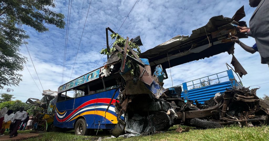 At least 46 dead after two buses collide on Uganda highway