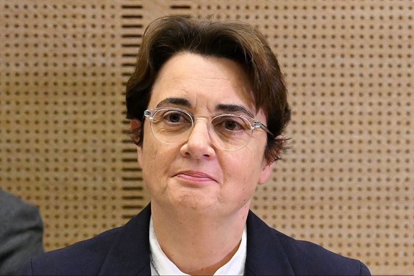 Louvre museum director Laurence des Cars appeared before a Culture commission hearing at the Senate, 22 Oct 2025