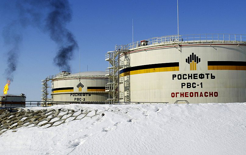 A view of reservoirs of Russian state-controlled oil giant OAO Rosneft in western Siberia, 5 April, 2006