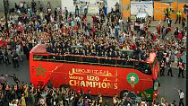 Football : retour triomphal au Maroc pour les champions du monde U-20 