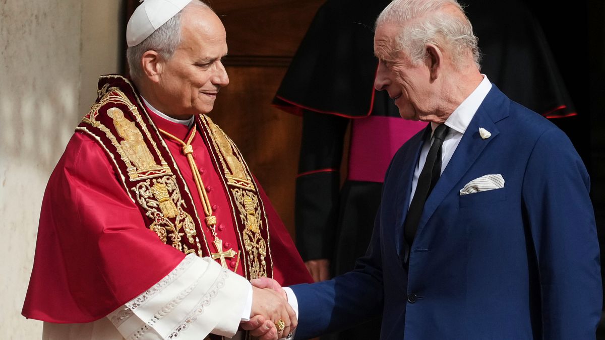 King Charles and Queen Camilla join Pope in historic Vatican prayer