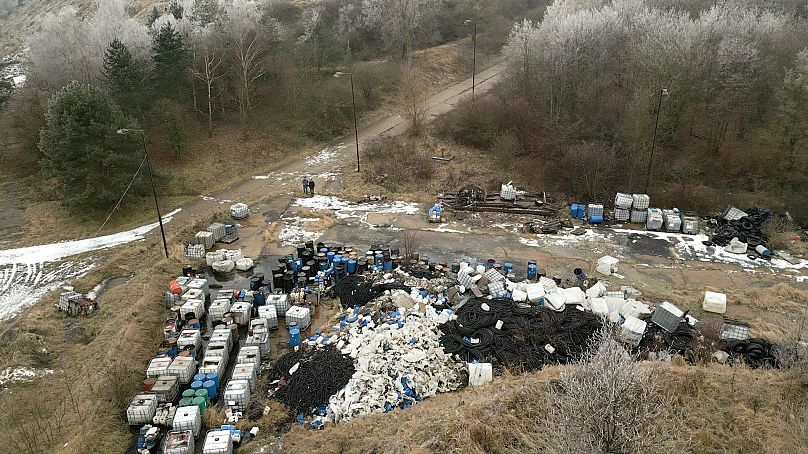 Γενική άποψη της σλοβακικής χωματερής όπου διαπράχθηκε περιβαλλοντικό έγκλημα.