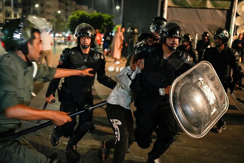 برخورد خشن پلیس مراکش با معترضان نسل زد