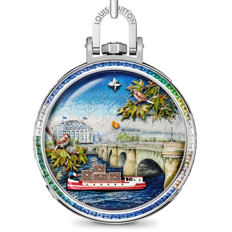 Louis Vuitton’s Escale au Pont-Neuf pocket watch is more like a piece of fine art than a timekeeper.
