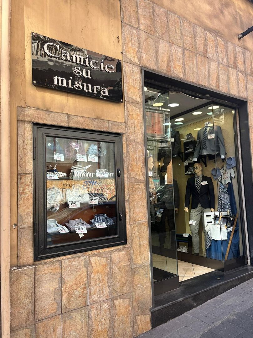 Many menswear fashion stores in cities like Naples are struggling to pass on sewing skills handed down from generation to generation