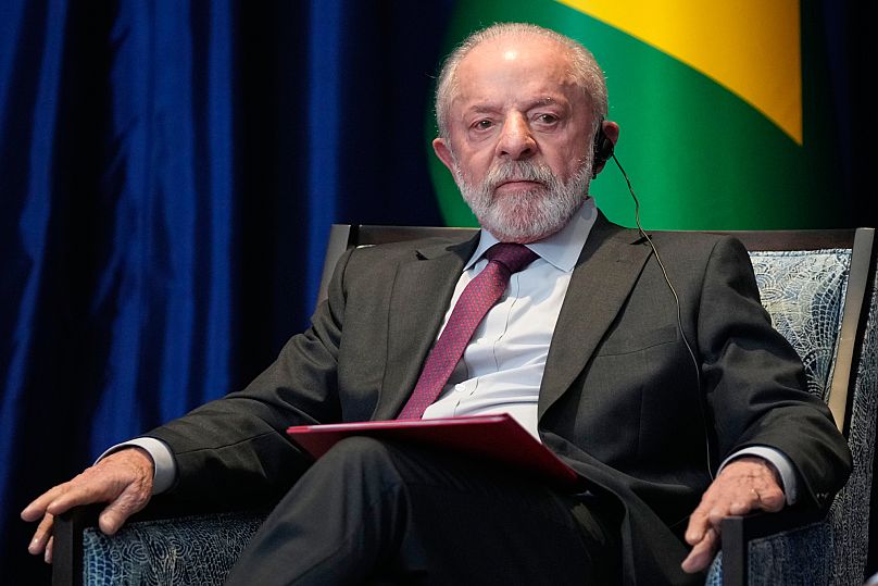 Brazil's President Luiz Inácio Lula da Silva reacts during a meeting with President Donald Trump on the sidelines of the ASEAN Summit in Kuala Lumpur, 26 October, 2025