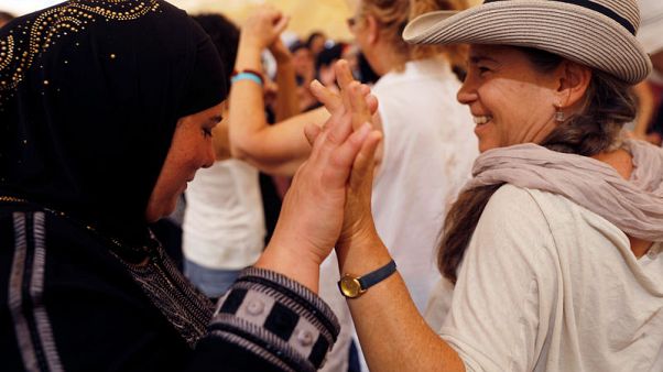 Image result for Israeli, Palestinian women join peace march through desert