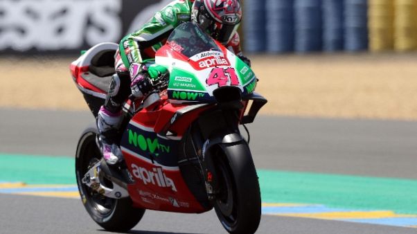 Gp Francia: un'Aprilia in quarta fila Gp Francia: un'Aprilia in quarta fila