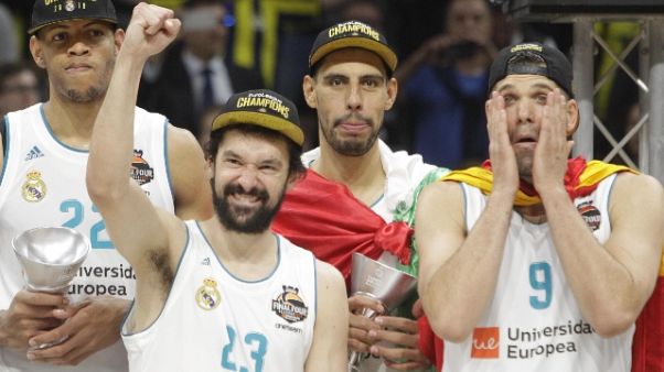 Basket: Real Madrid vince l'Eurolega Basket: Real Madrid vince l'Eurolega