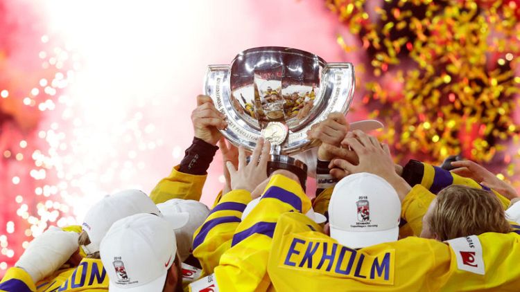 Ice Hockey - Swedes beat Swiss in penalty shootout to defend world title