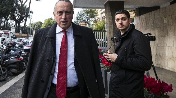 Figc: incontro tra Malagò e Abete Figc: incontro tra Malagò e Abete