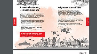 Swedes told to prepare for conflict in Cold War-style booklet Swedes told to prepare for conflict in Cold War-style booklet