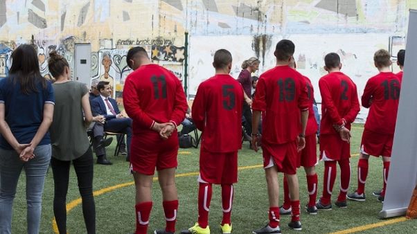 Arriva la squadra di calcio del Beccaria Arriva la squadra di calcio del Beccaria