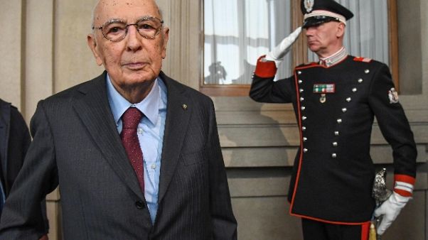 Napolitano dimesso dall'ospedale Napolitano dimesso dall'ospedale