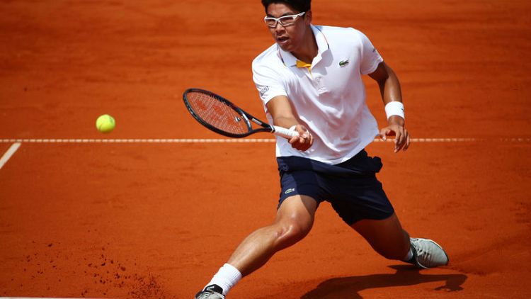 South Korea's Chung out of French Open with ankle problem