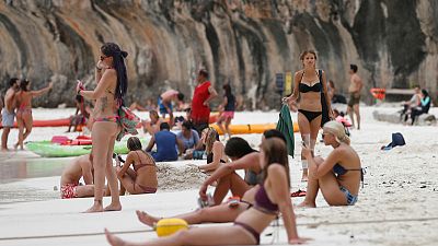 Thai bay made famous by film 'The Beach' to close for four months Thai bay made famous by film 'The Beach' to close for four months