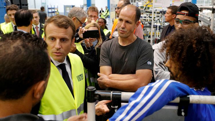 French unemployment edges up, dampening Macron's hopes