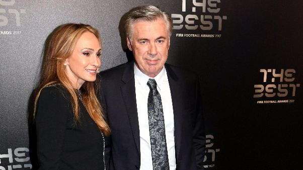 Napoli:Ancelotti in sede Filmauro a Roma Napoli:Ancelotti in sede Filmauro a Roma