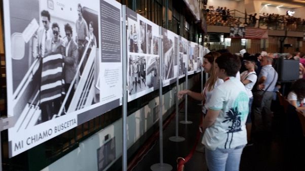 Falcone: Mostra ANSA nell'aula bunker Falcone: Mostra ANSA nell'aula bunker