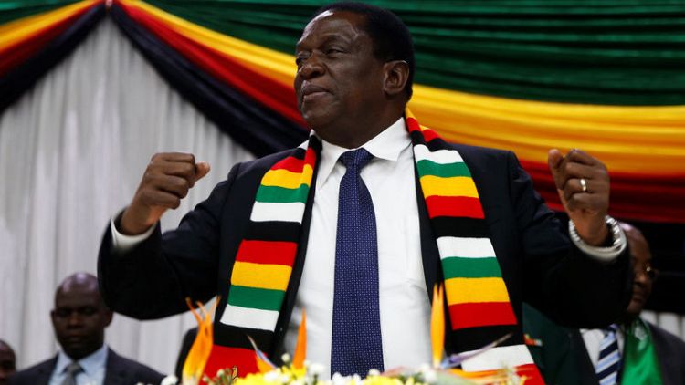 Zimbabwe's Mnangagwa tells investors ZANU-PF will remain in power