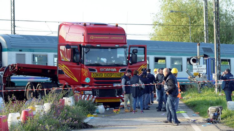 Two die, 18 injured in train accident in Italy