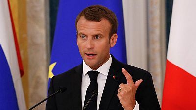 Macron meets in Russia with head of rights group, Solzhenitsyn's widow Macron meets in Russia with head of rights group, Solzhenitsyn's widow