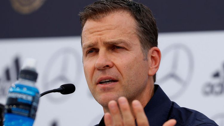Germany's Bierhoff welcomes real-time data for coaches at World Cup