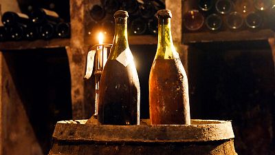 Bottles of 1774 wine for sale at French auction Bottles of 1774 wine for sale at French auction
