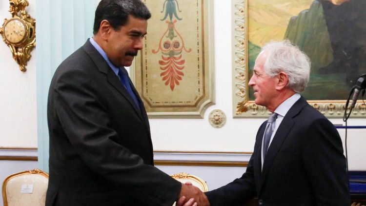 Venezuela's Maduro meets U.S. senator after election, sanctions