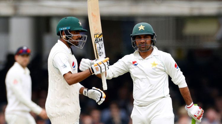 Cricket - Pakistan's Babar out of England series with forearm fracture