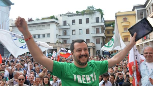 Lega: Salvini, in Trentino con civiche Lega: Salvini, in Trentino con civiche