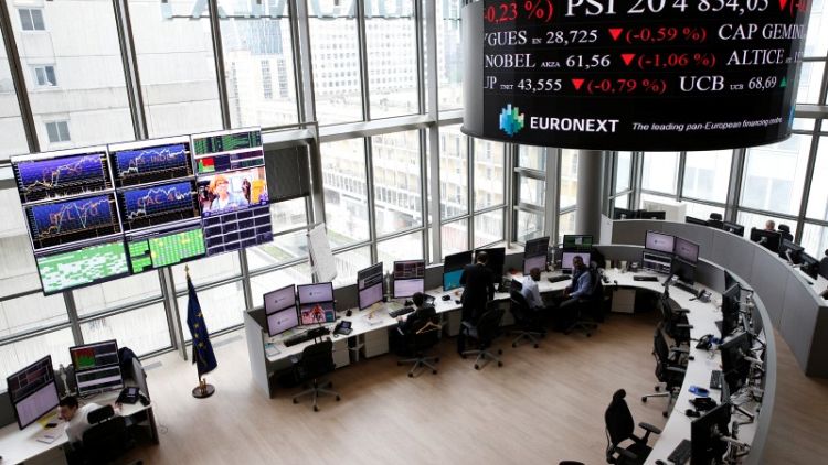 European stocks cautious as commodities, tech stocks pull higher