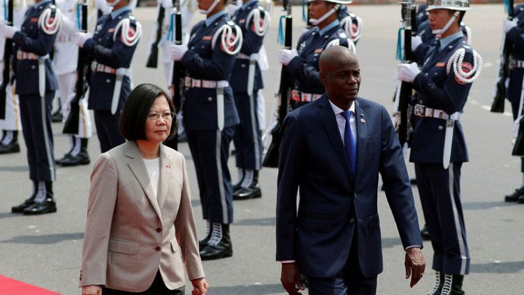 Taiwan welcomes Haiti president as China chips away at allies