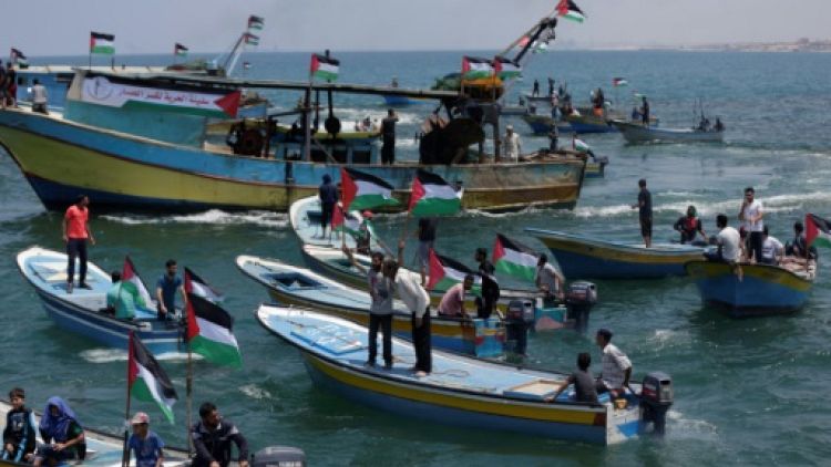 Des bateaux palestiniens partent de Gaza pour dénoncer le blocus israélien 