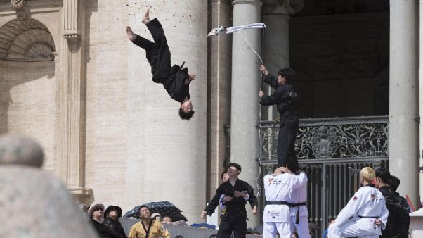 Taekwondo, da Papa solo atleti Corea Sud Taekwondo, da Papa solo atleti Corea Sud