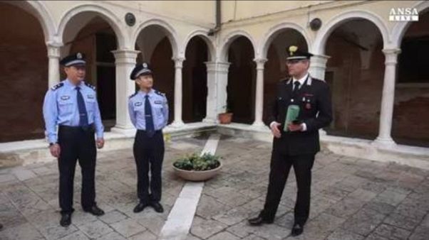 Venezia, pattuglie con poliziotti cinesi Venezia, pattuglie con poliziotti cinesi