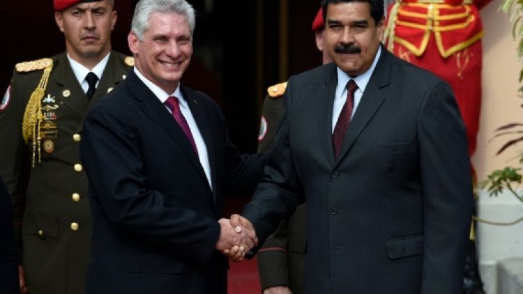 A Caracas, le Cubain Diaz-Canel serre les rangs face à "l'impérialisme"