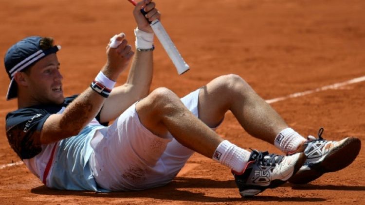 Roland-Garros: Schwartzman, renversant contre Anderson, accède aux quarts