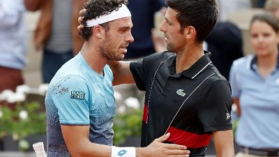 Tennis: Djokovic, bravo Cecchinato