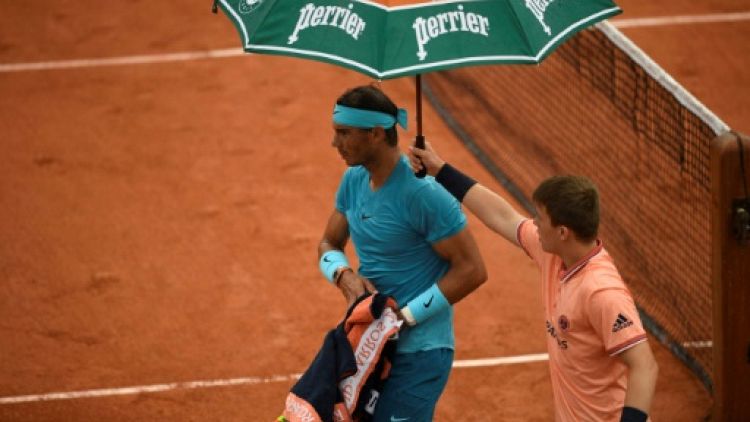 Roland-Garros: les matches reportés à jeudi à cause de la pluie