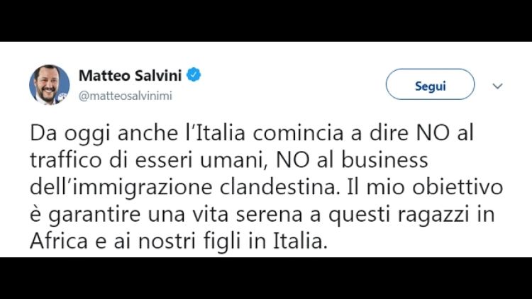 Salvini, Italia comincia a dire no